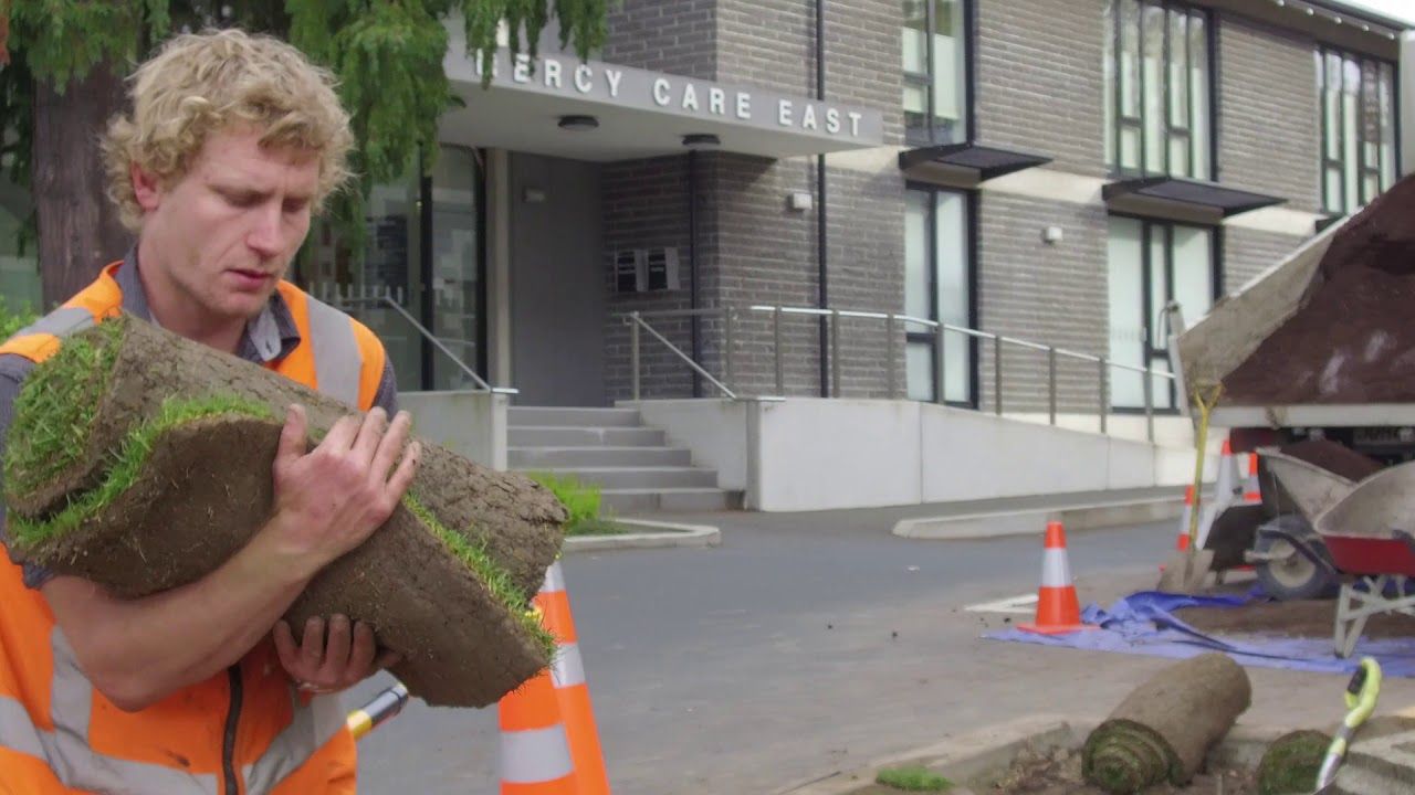 Mercy Hospital Productive Garden Construction video