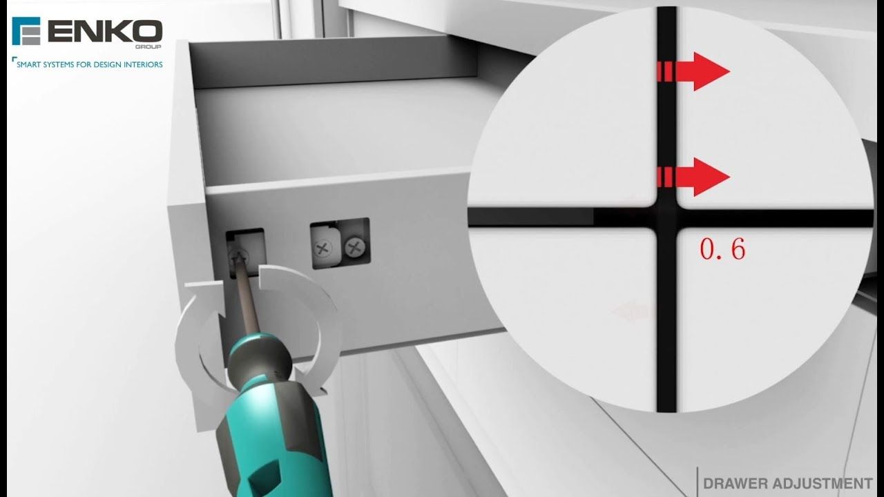 Enko SLIMBOX Drawer System - Adjustment Overview