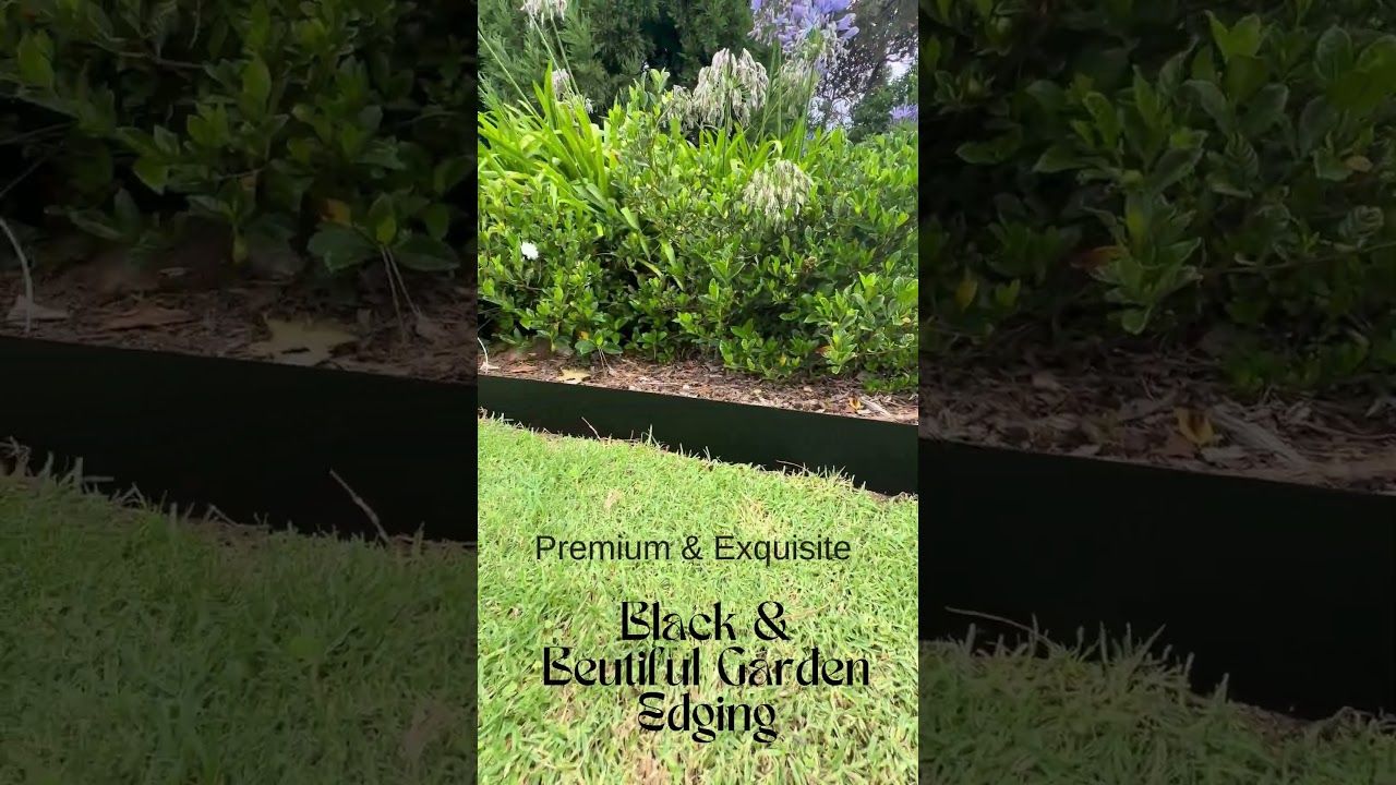 Black Aluminium Edging