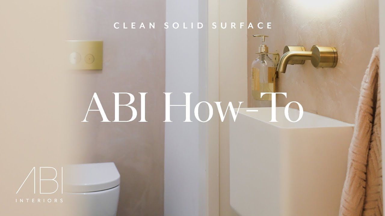 How To: Clean Solid Surface
