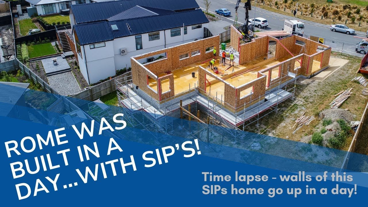 Structural Insulated Panels - See how quick your walls can go up in this time lapse - Christchurch
