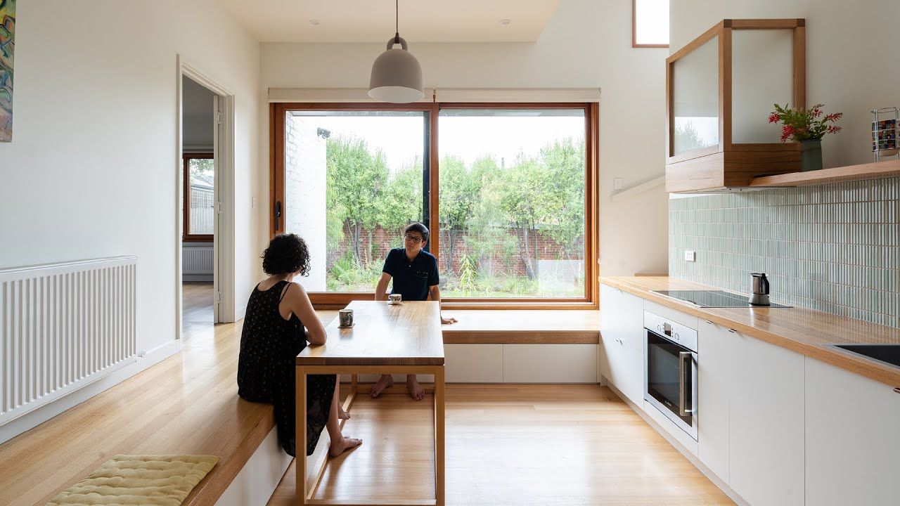 A New Brick Home Extension Now Connects with the Garden
