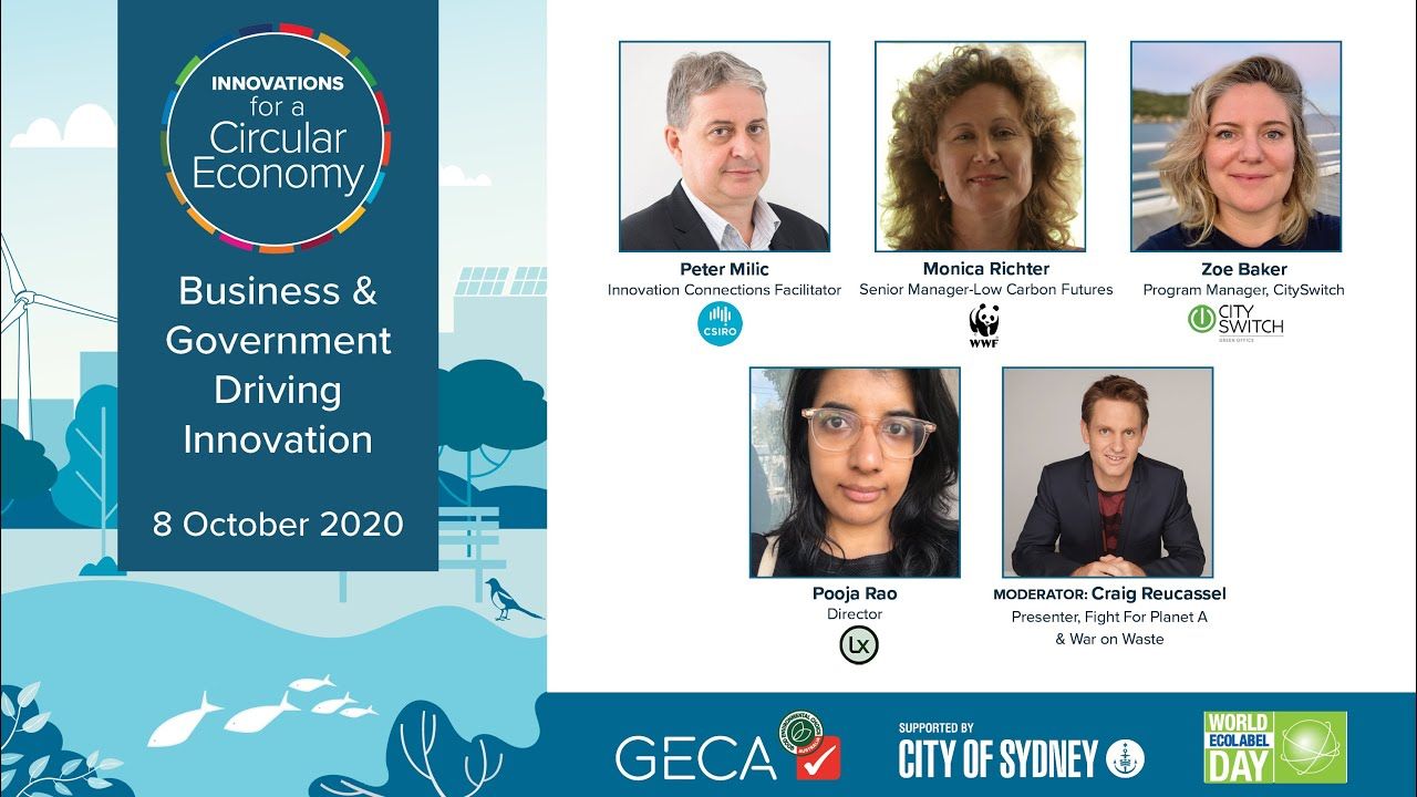 Innovations For A Circular Economy, Panel 2 Business & Government Driving Innovation