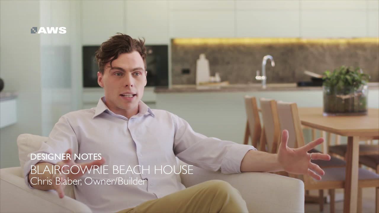 AWS Designer Notes - Blairgowrie Beach House - Chris Blaber