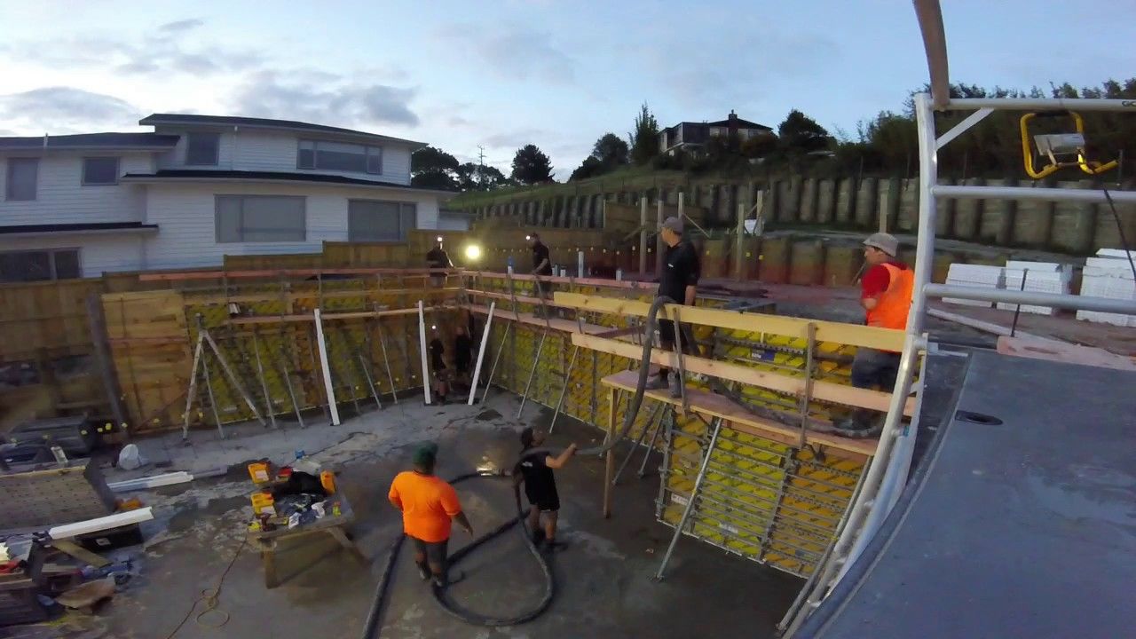 Insitu concrete pour