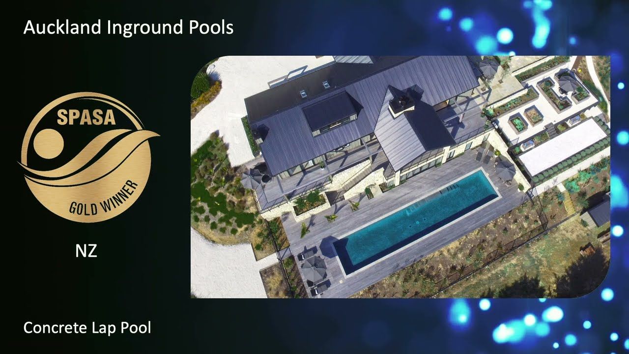 Gold Award Winner - Lap Pool NZ Pool & Spa Association Awards 2021 video