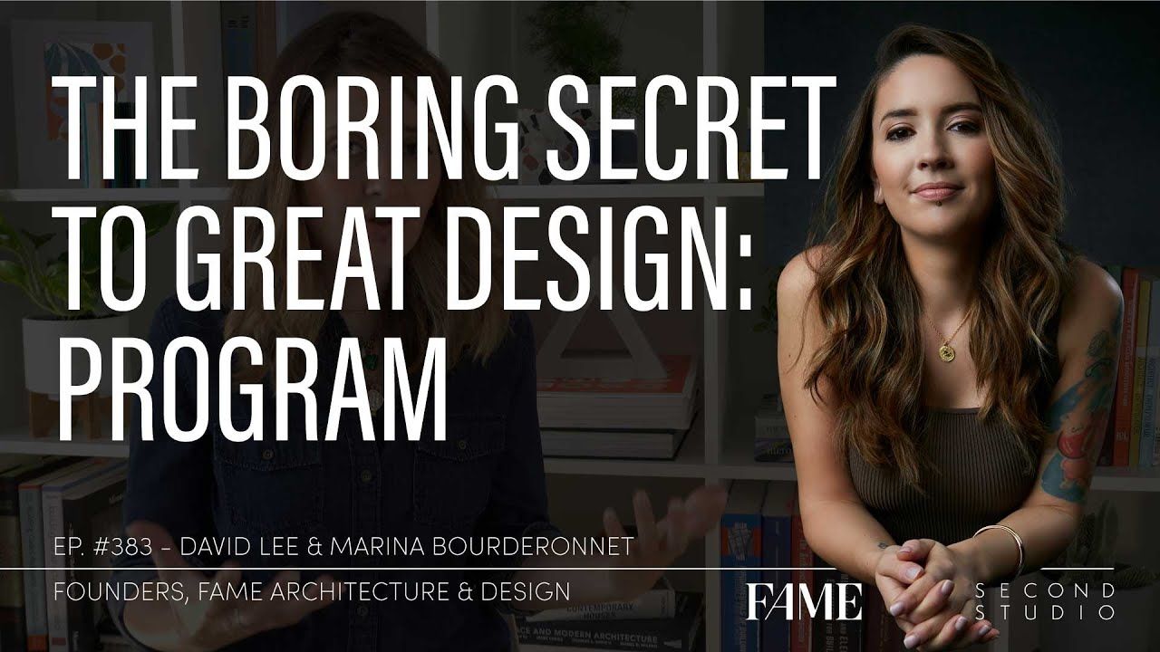 Program: The Boring Secret to Great Architecture