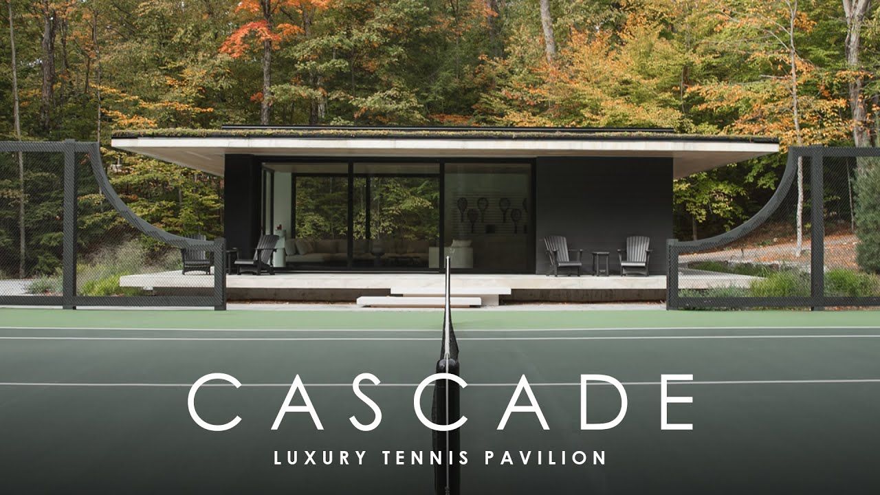  This Concrete Tennis Pavilion in Muskoka Redefines Luxury Outdoor Living | Cascade Sports Pavilion