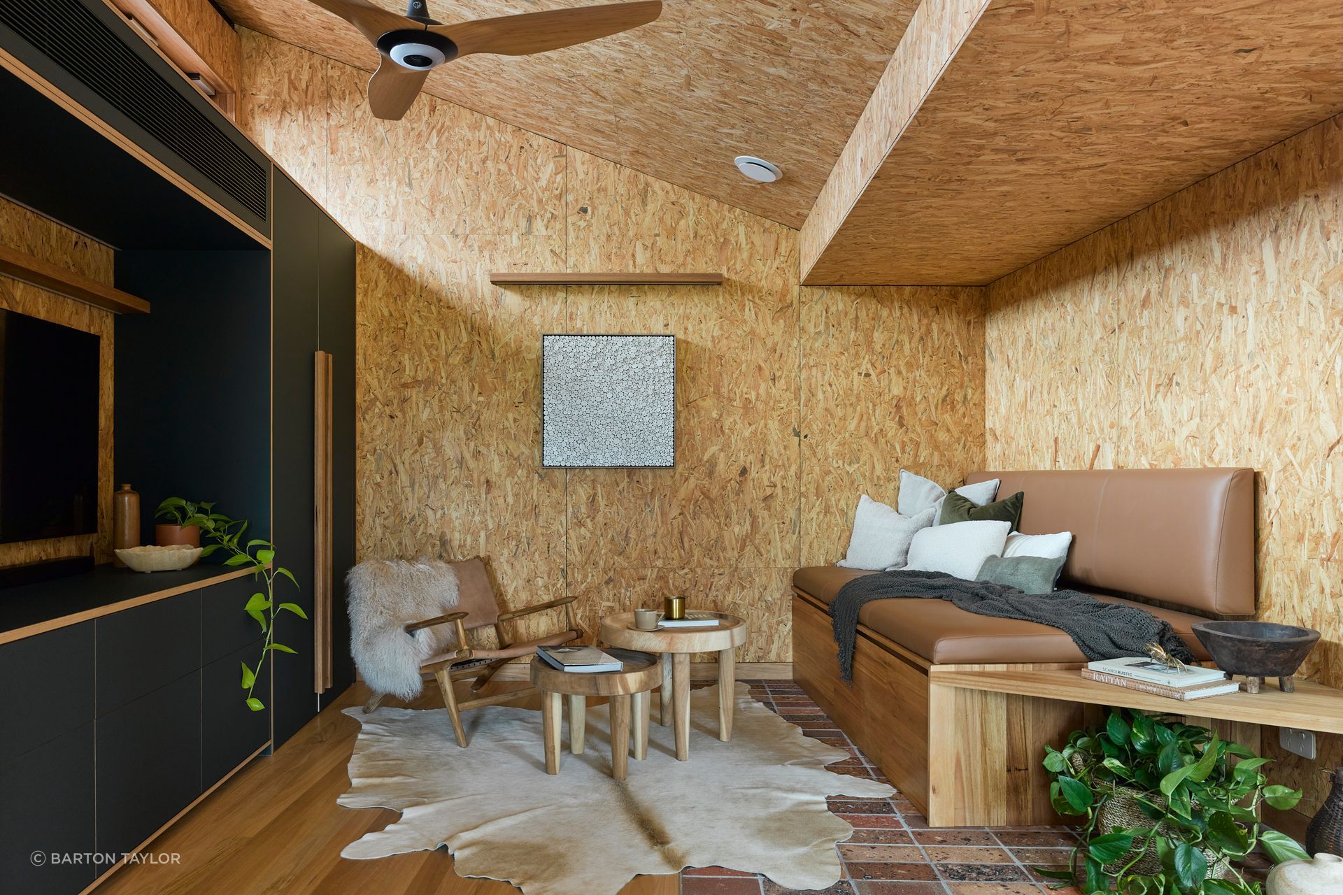 Each reclaimed element echoes a commitment to minimising the use of new materials.