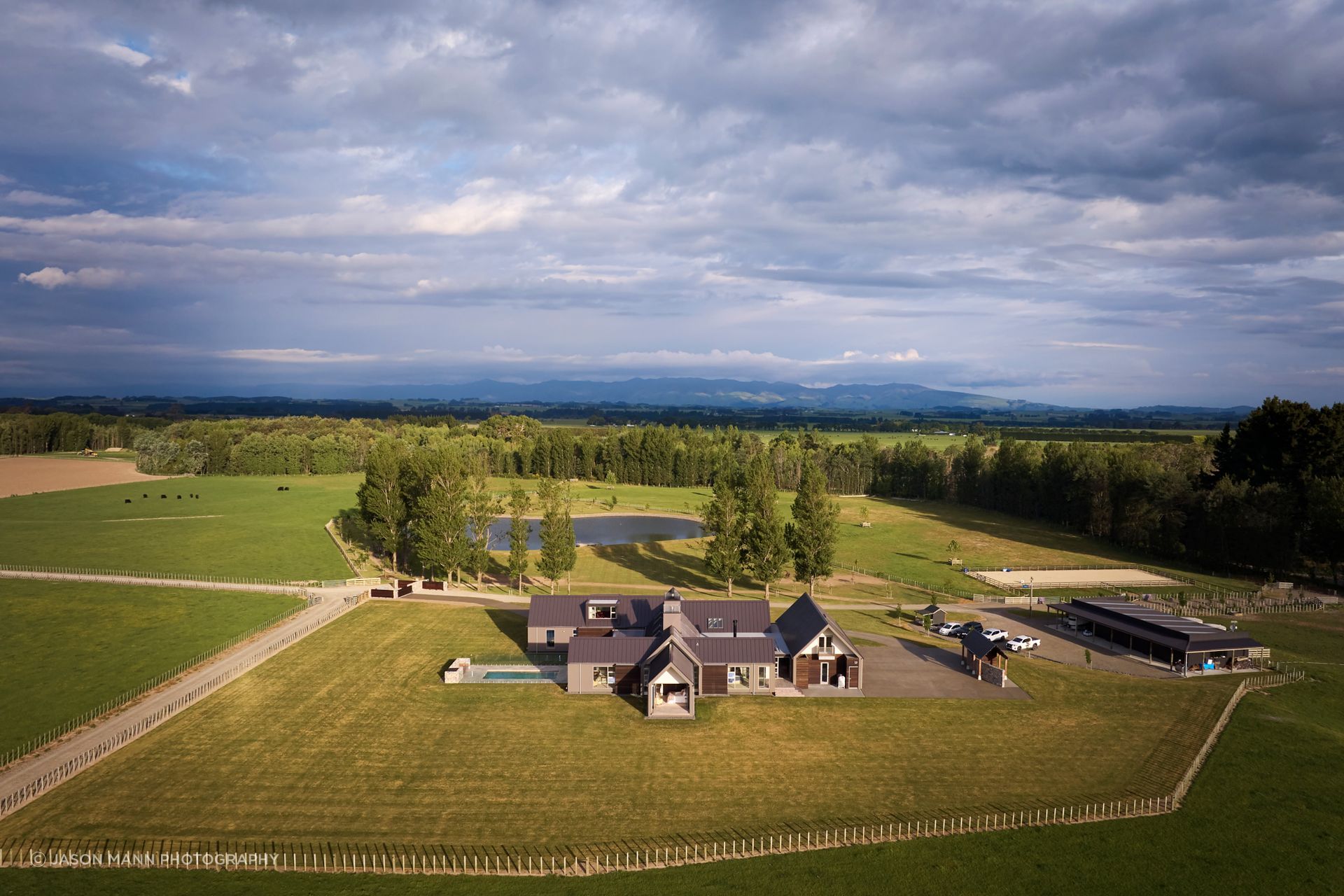 From the home, there's views out to Ruapehu in the north and Kapiti Coast to the south.