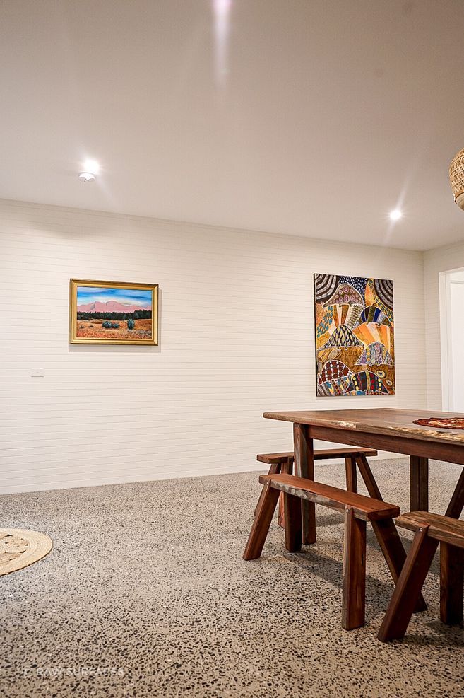 Polished concrete brings a streamlined, stylish aesthetic to any home