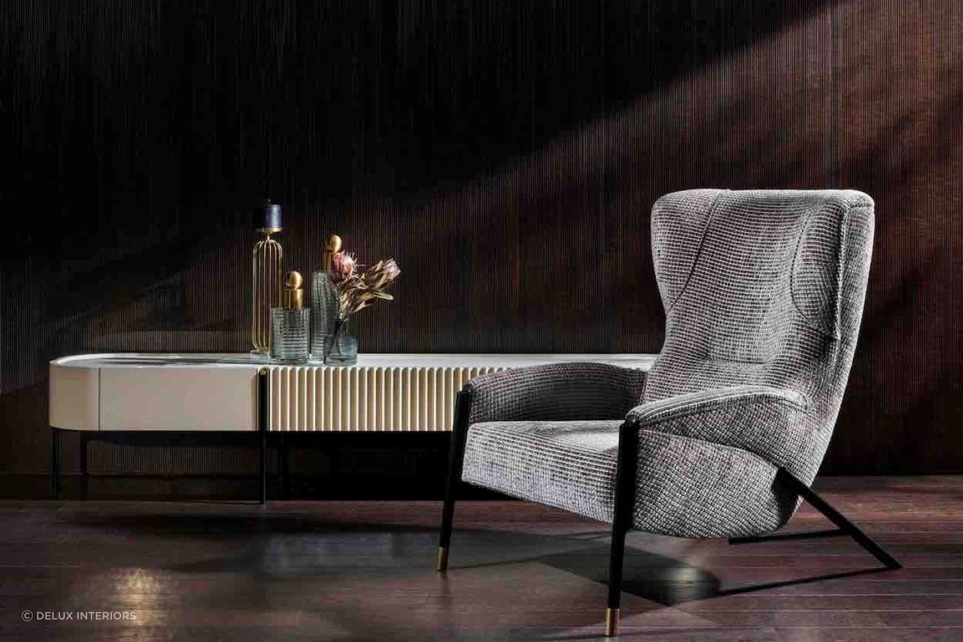 With its elegant Italian flair, the Modern Luxury TV Cabinet "Avenue" exudes luxury.