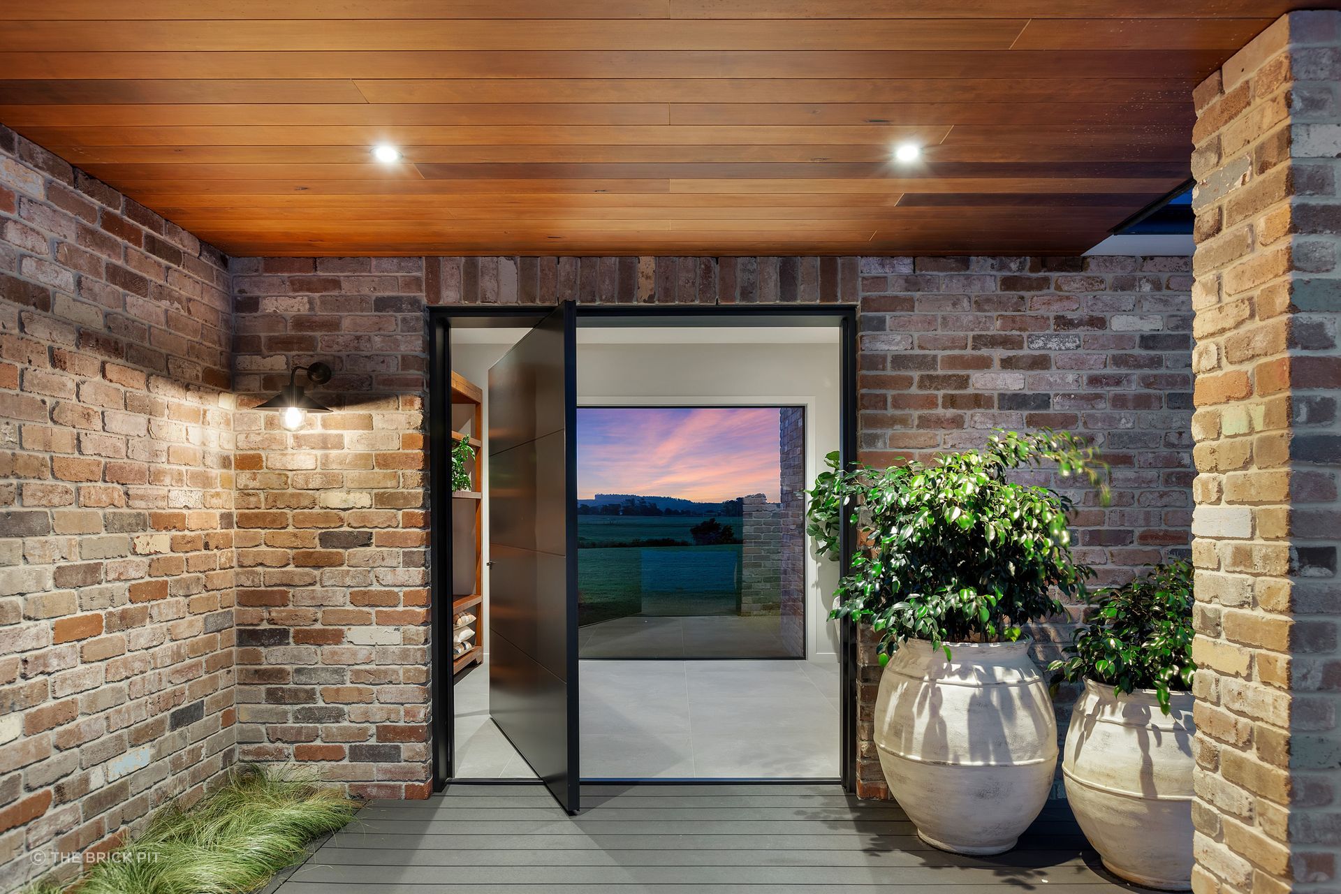 Recycled bricks used in contemporary architecture add character and depth that can't be recreated.