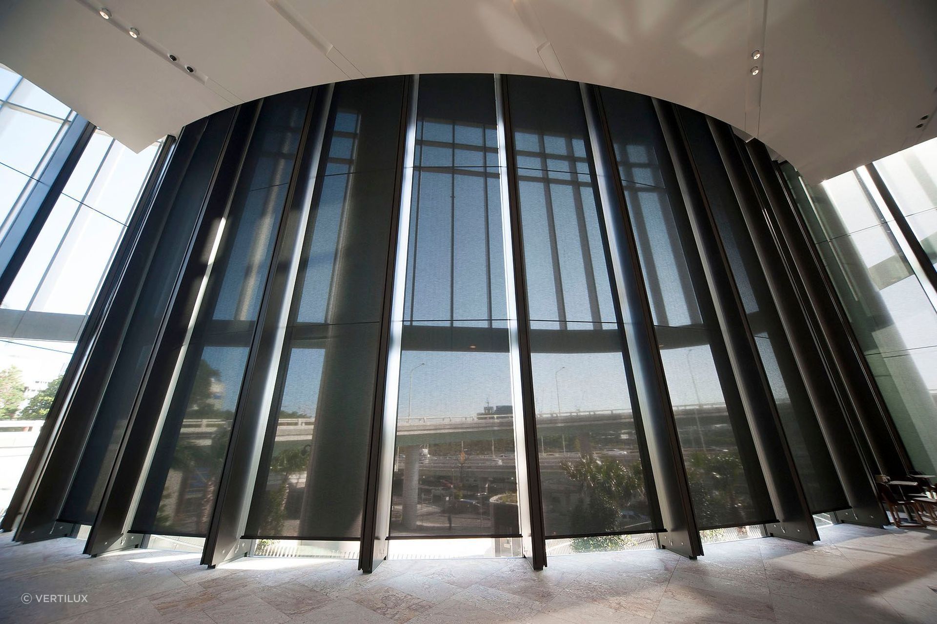 A state-of-the-art office tower in Brisbane featuring Vertilux blinds