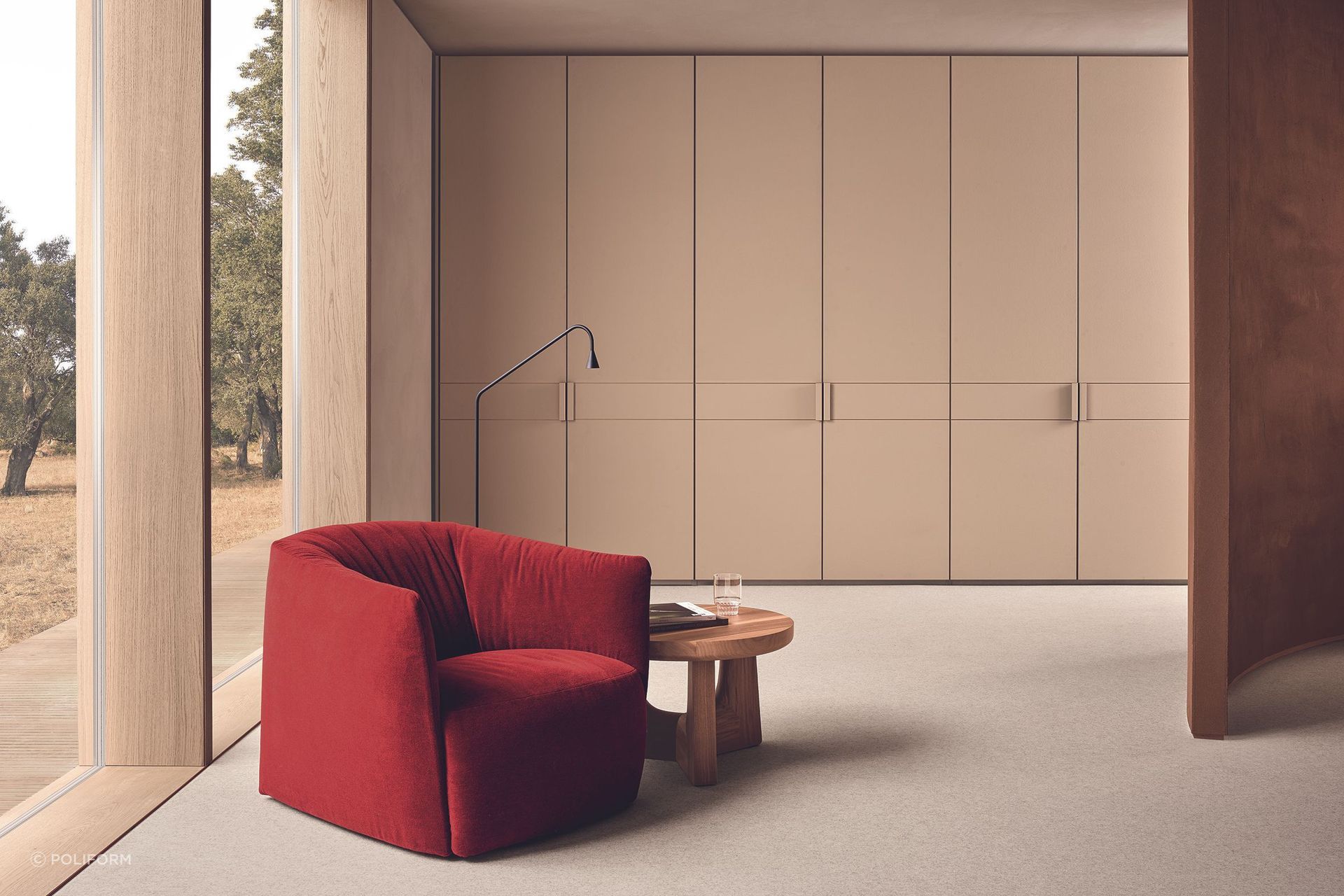 Santa Monica is a casual chair that can change its appearance with removable slip covers