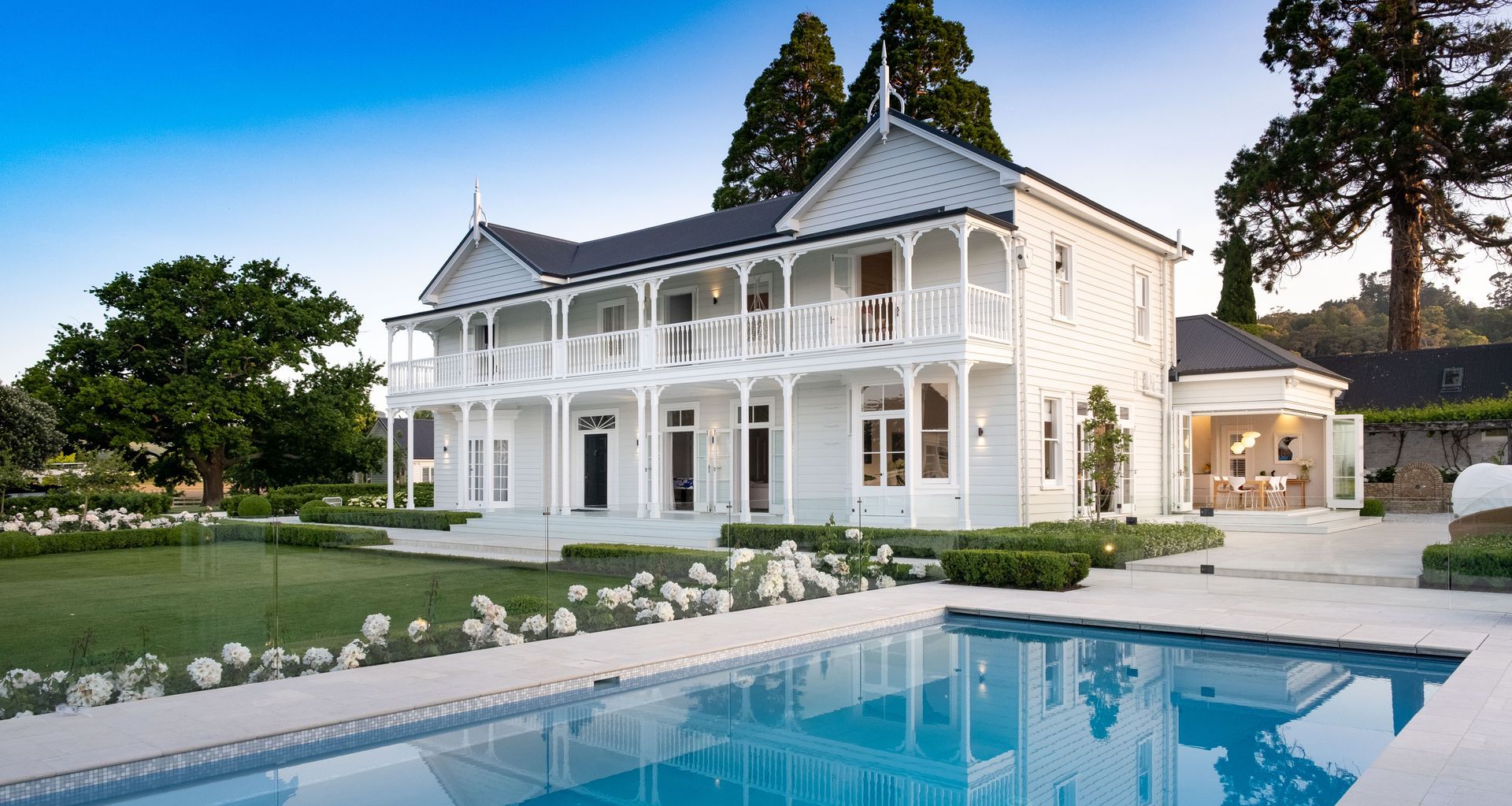 Parkhill Joinery exemplifies premium craftsmanship, as showcased in the exterior bifold doors of this reimagined homestead.