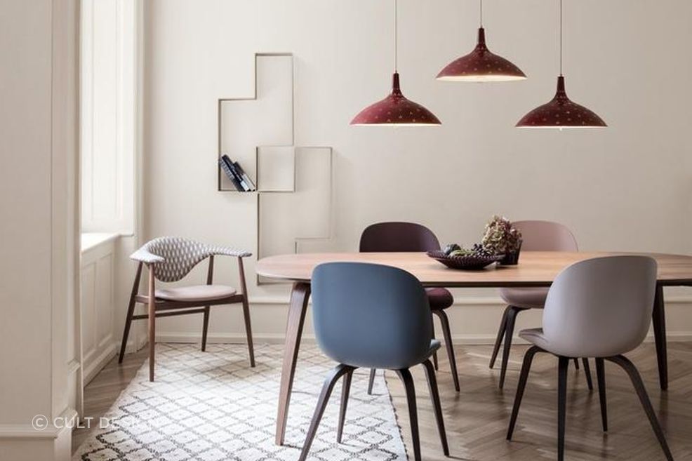 Pendant lights are a popular choice in many dining spaces.