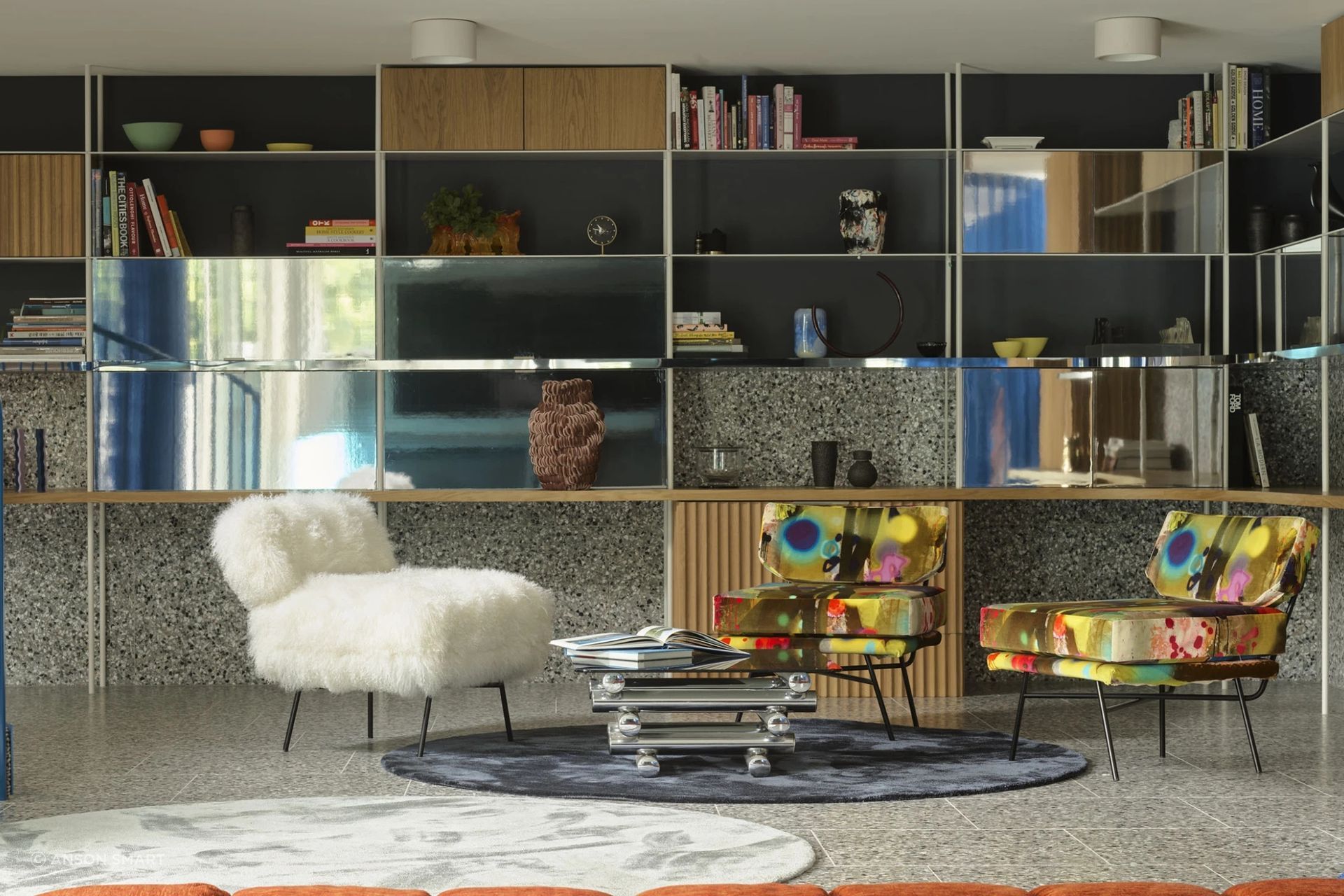 The Karokolis' brief allowed designer Mardi Doherty to play with multiple textures, forms and colour.