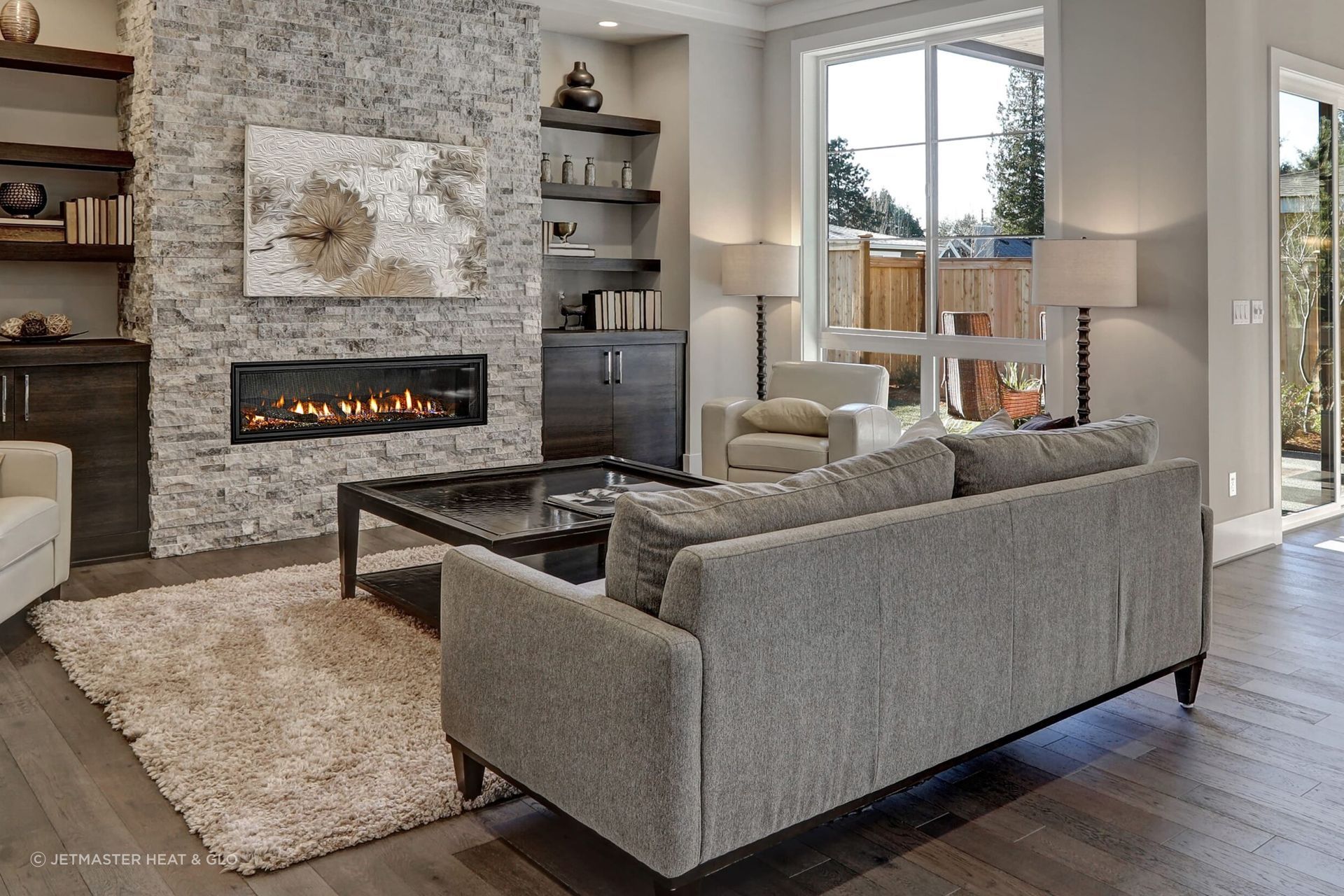 Linear fireplaces are a popular choice for their design versatility – make them the focal point of the room, or position them to provide warmth while being discreet.