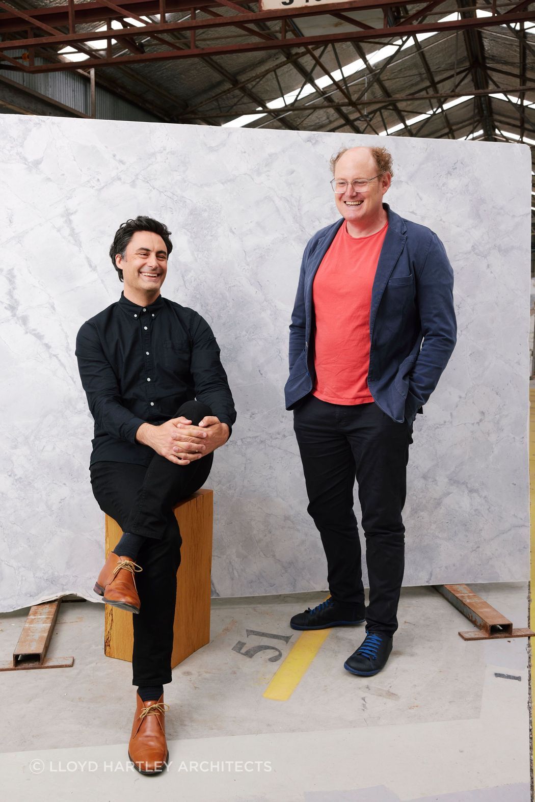 Architects Ben Lloyd and Mike Hartley.
