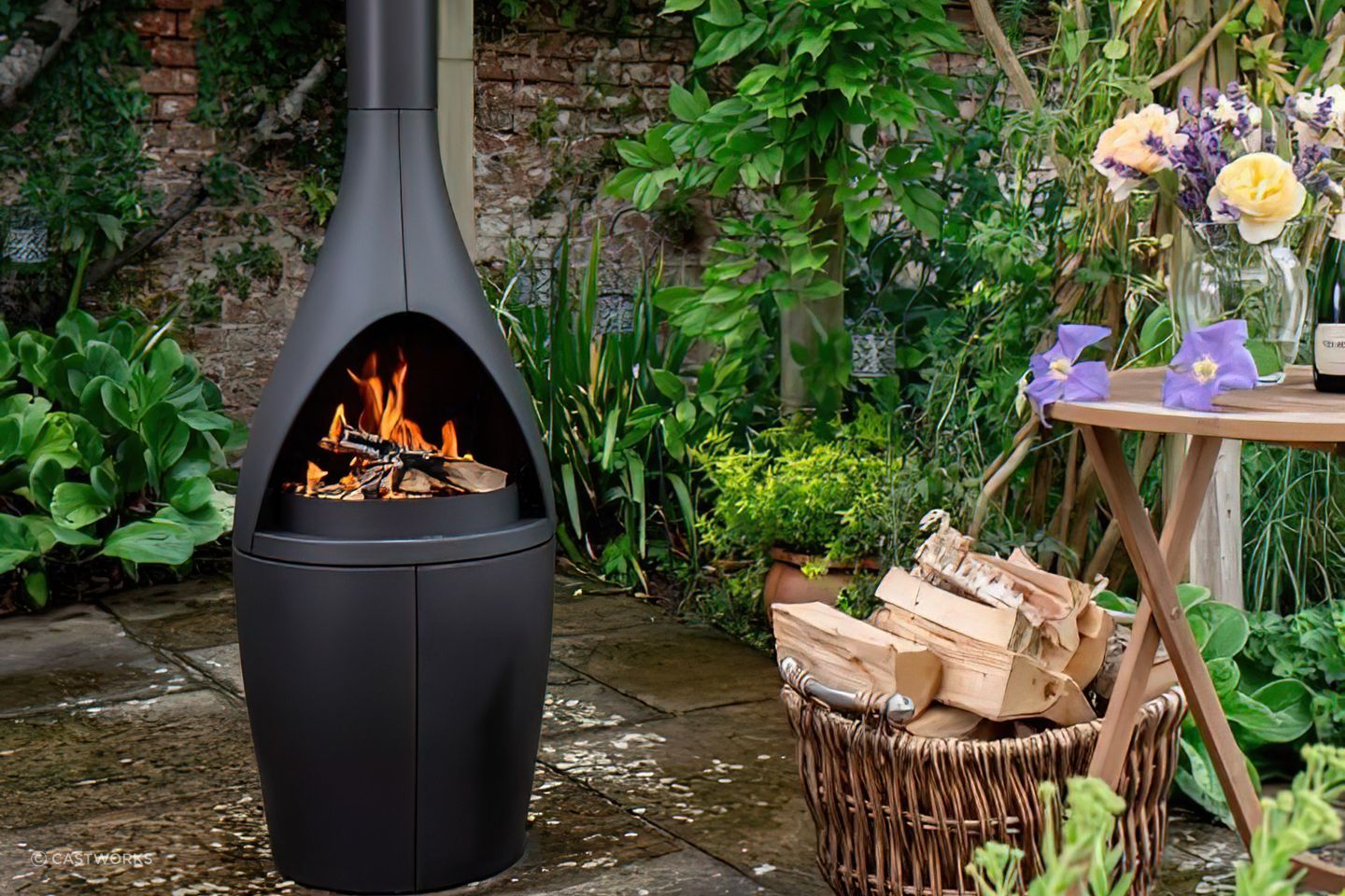 Outdoor fireplaces can function is small or large outdoor areas, depending on your preference. Featured product: Morso Kamino Outdoor Fireplace.