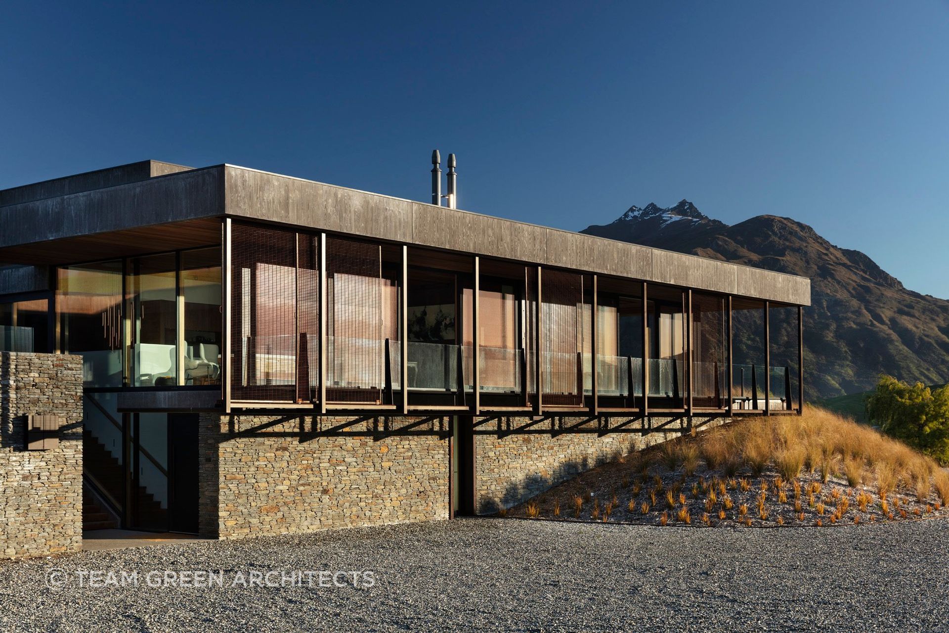 The modernist design of the Oliver's Ridge house was an opportunity to showcase passive house thinking alongside sophisticated architecture.