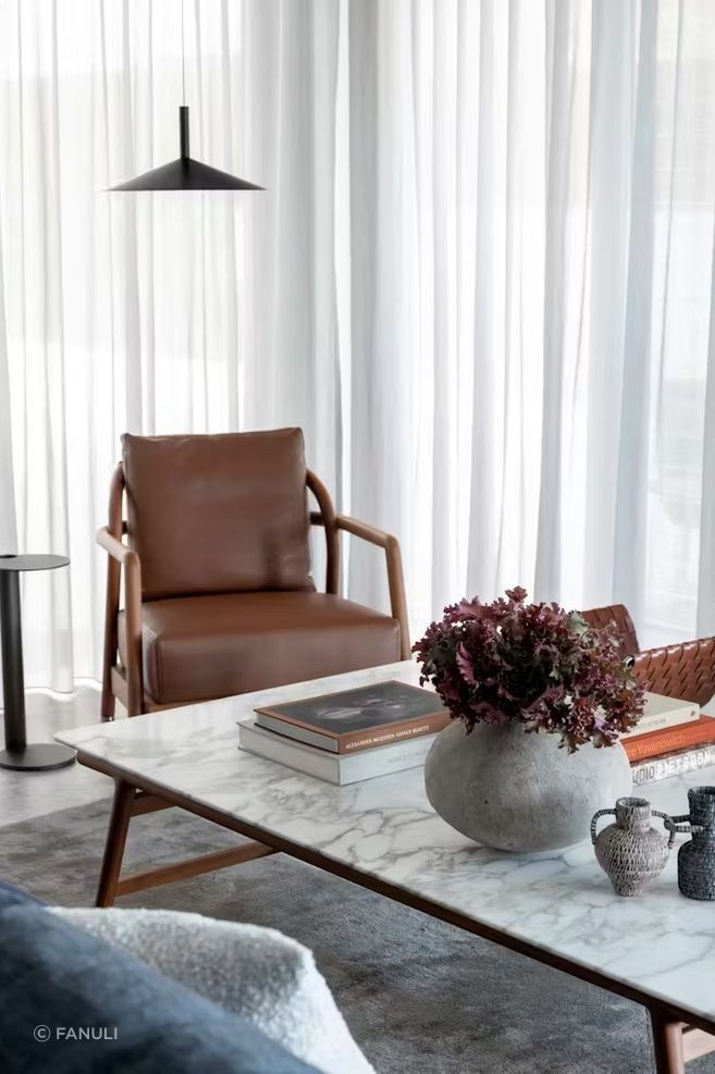 Alison Armchair, Giano Coffee Table, Mate Magazine Cady by Flexform, Aldo Side table