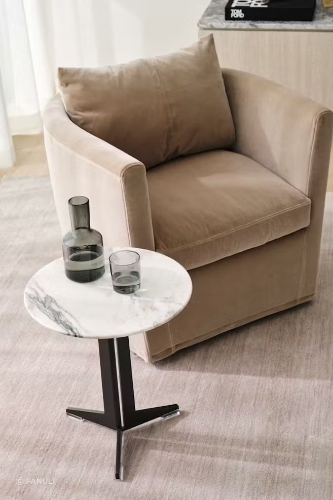 Mia Armchair, Fly Side Table by Flexform