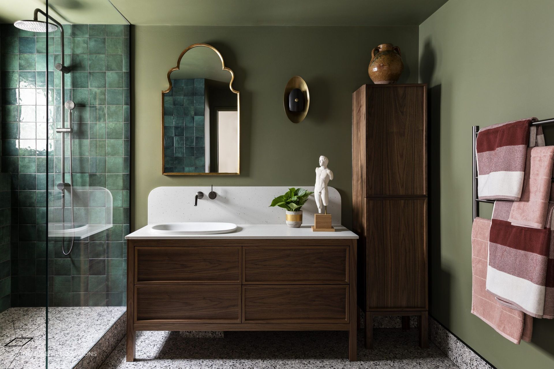 Luxury bathroom renovations often include plenty of ornamental and decorative features. Featured Project: The Windsor by Indulge Renovations