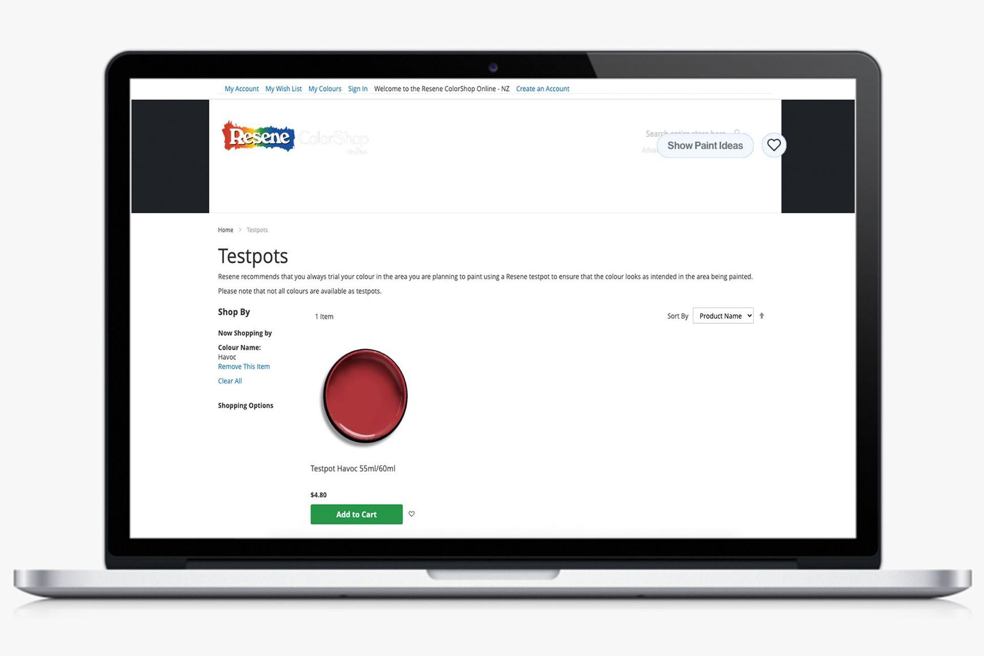 The Resene Colour Selector