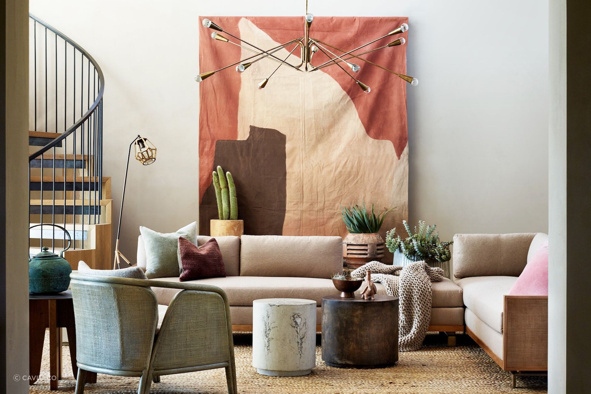 Judging the hanging height for pendant lights is crucial, especially when working with exquisite examples like the Nipomo Chandelier by McGuire Furniture