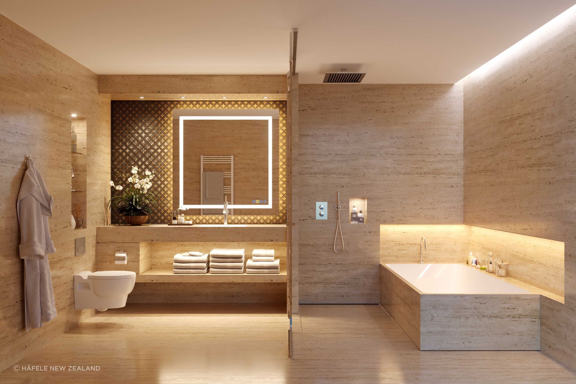 The state-of-the-art Multi Dimensional Mirror features a demister, lighting, sound system and more.
