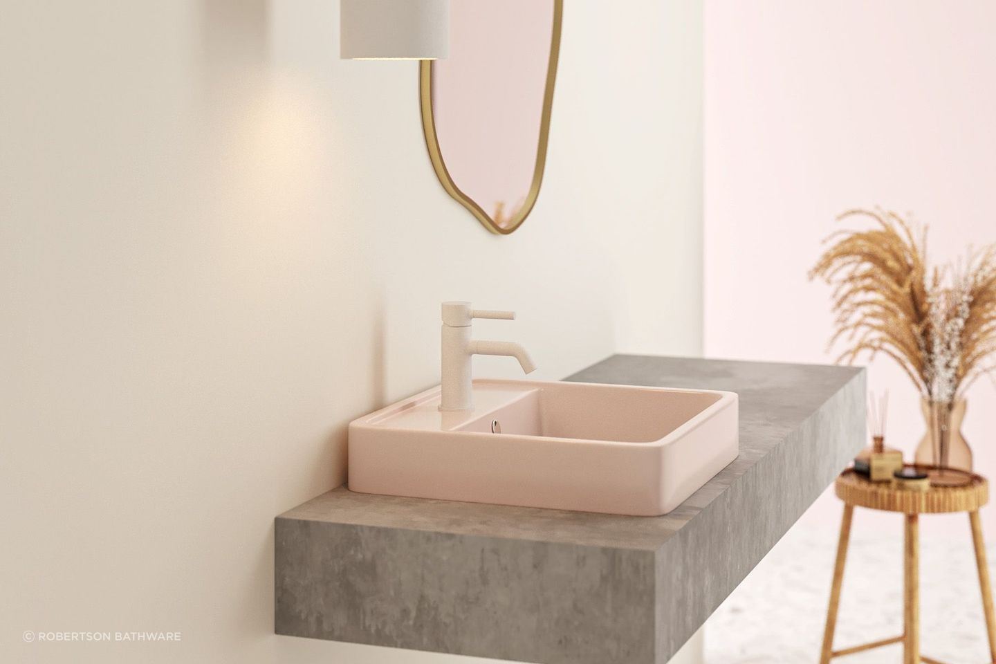 The Geo Inset Basins by Cotto are available in six different colours with varying finish options.