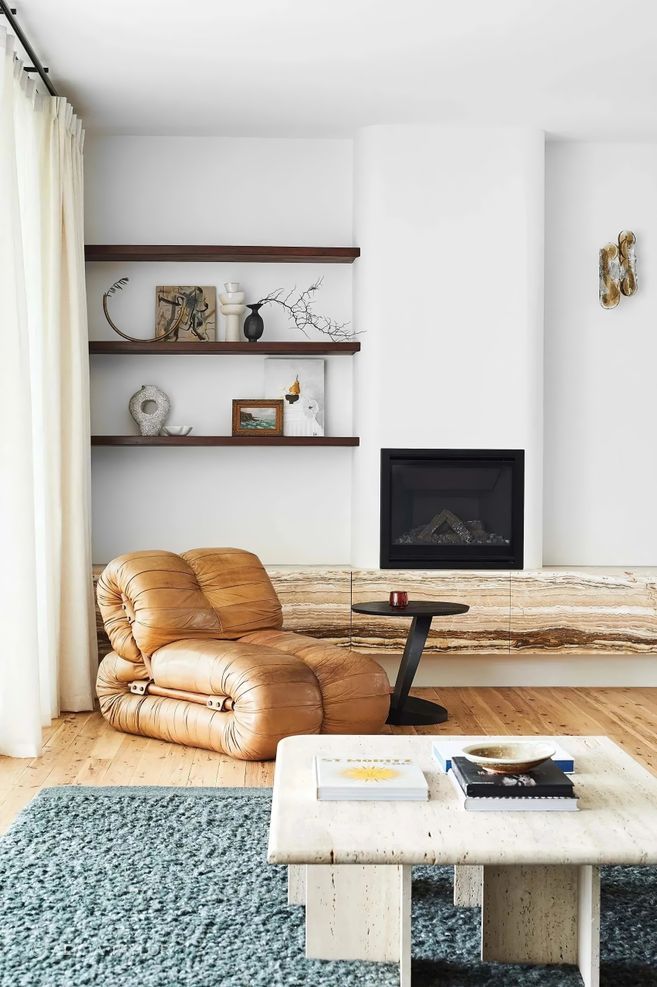 On middle shelf (centre) Kristy Hussey sculpture from SIBU Gallery. Photo credits: Alicia Taylor | Styling: Kerrie-Ann Jones