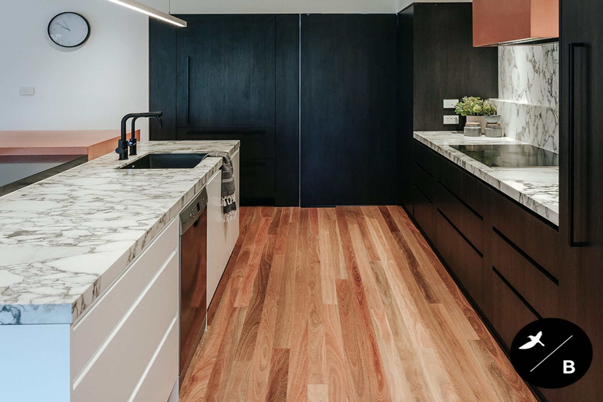 ‘Cato Residence’ Interior Design: Birdblack Design Builder: Graeme Carberry Builder Joinery: Marlix Bespoke Furniture &amp; Joinery Photography: The Evoke Company Videography: PipeWolf Media