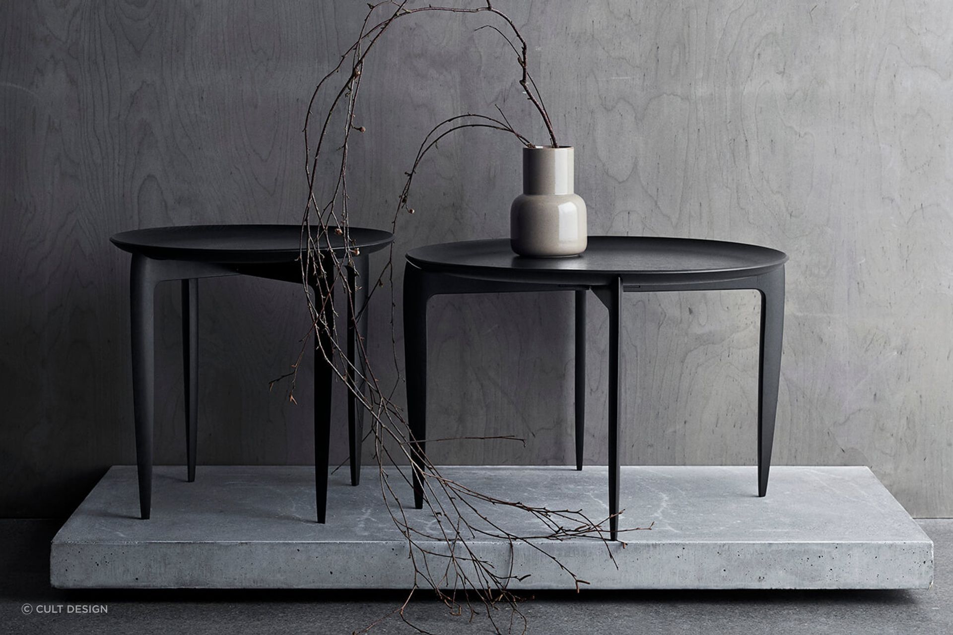 Furniture with tapered legs like this sublime Foldable Tray Table by Fritz Hansen helps create the illusion of space in a stylish way