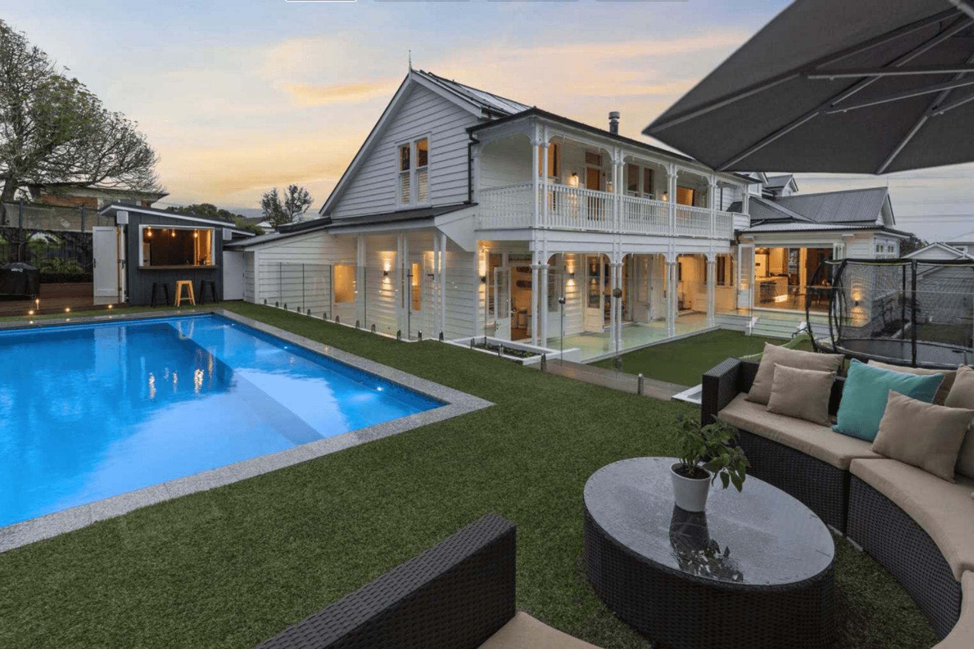 In this large family home a custom built system controls an extensive list within the home: interior and exterior lighting including garden lighting, with scene management so the family have presets for different times of the day.