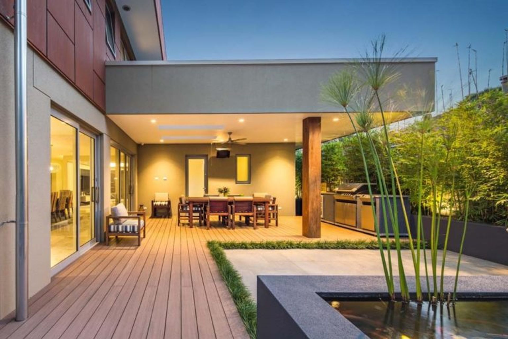 A beautiful alfresco area