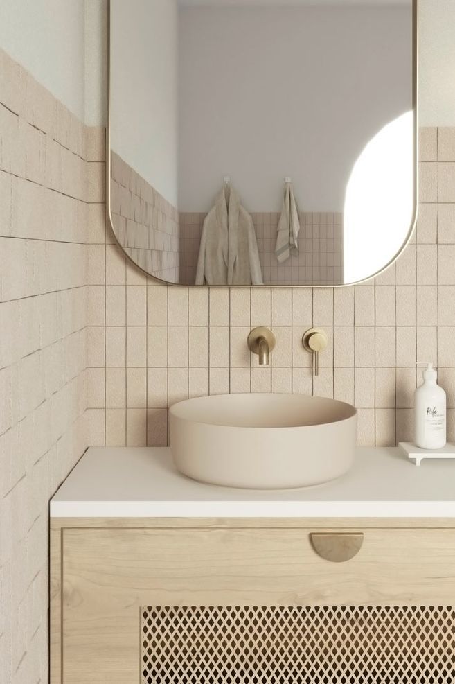 The Celine Basin Sink from ABI Interiors is available in a range of neutral colours.