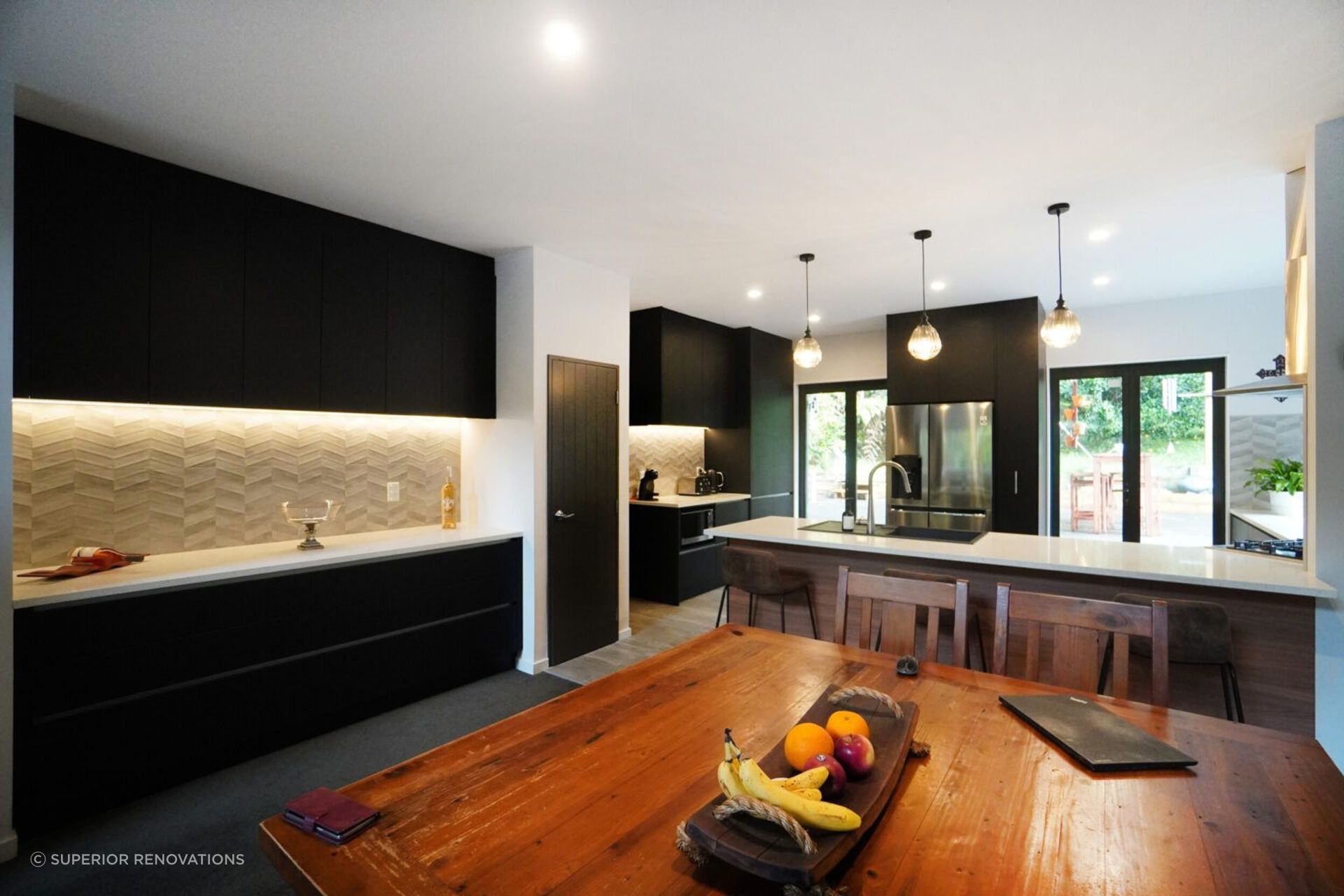 Kitchen renovation designed by our designers in Henderson Valley.