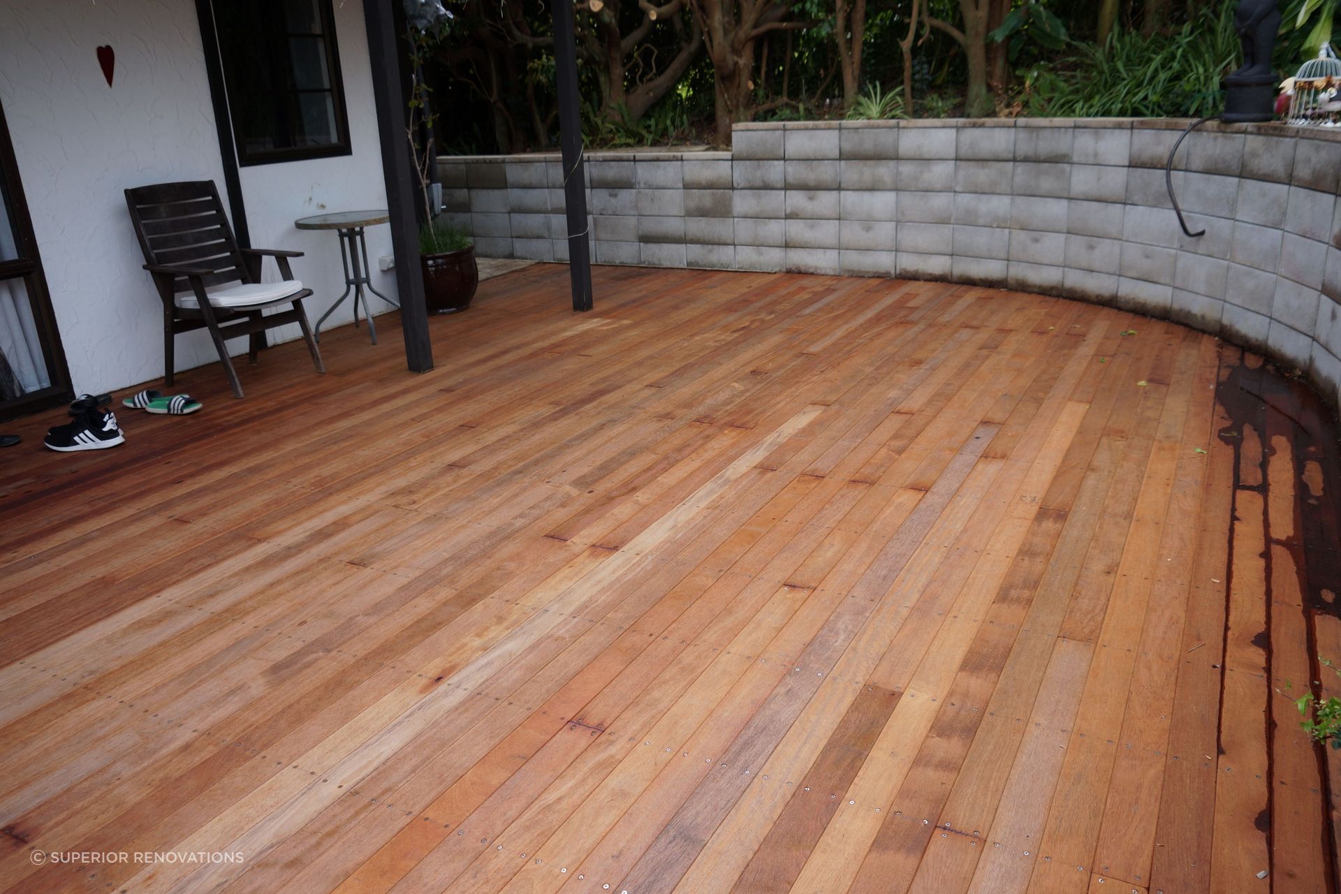 Kwila Deck built in Cockle Bay