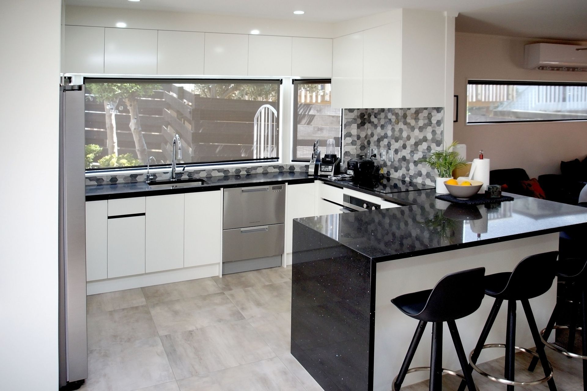 Lynette and Henry's Kitchen in Bucklands Beach was remodeled to better suit their family's lifestyle.  