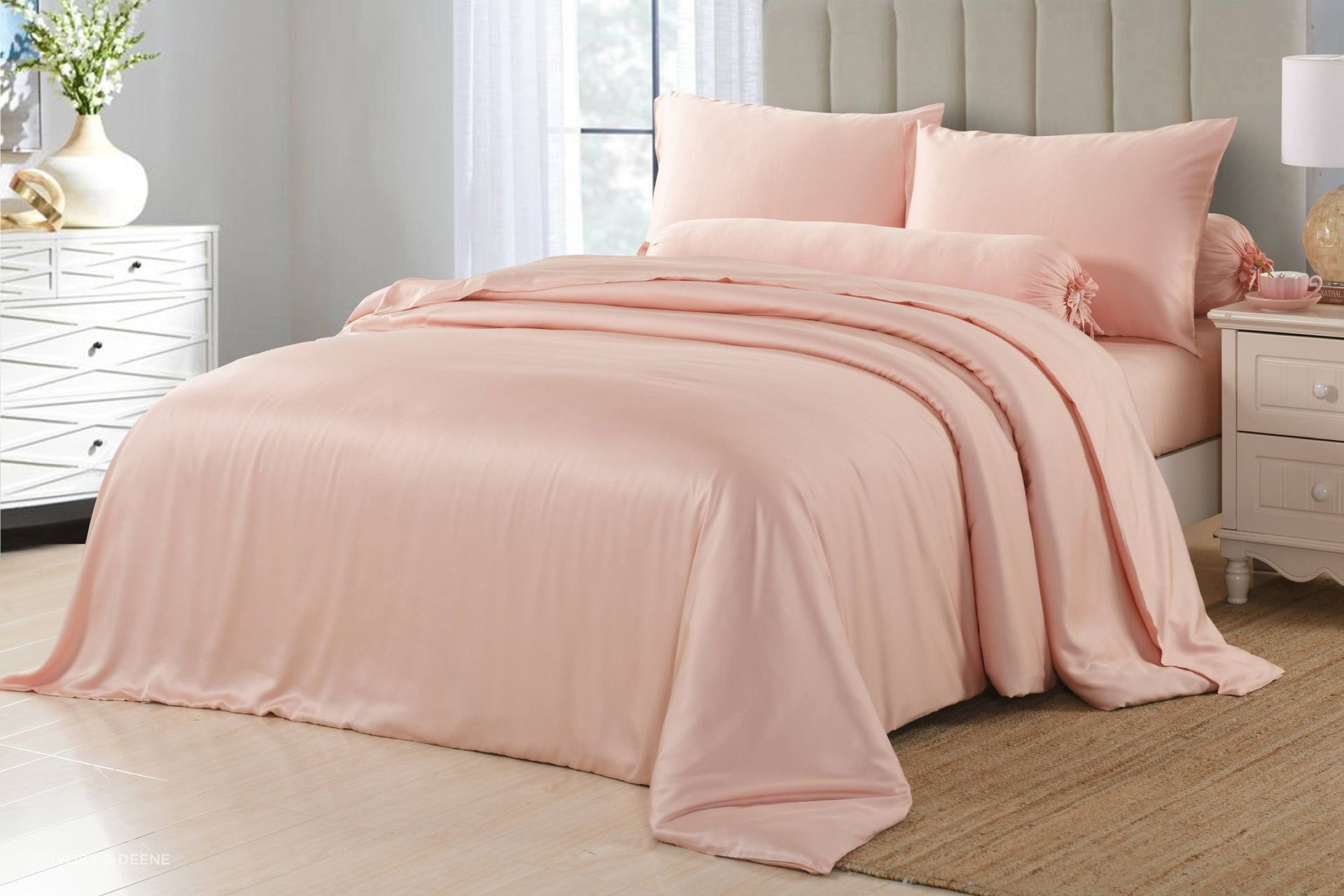 Super soft and excellent temperature control for all year use with the Silky Soft Bamboo Sheet Set