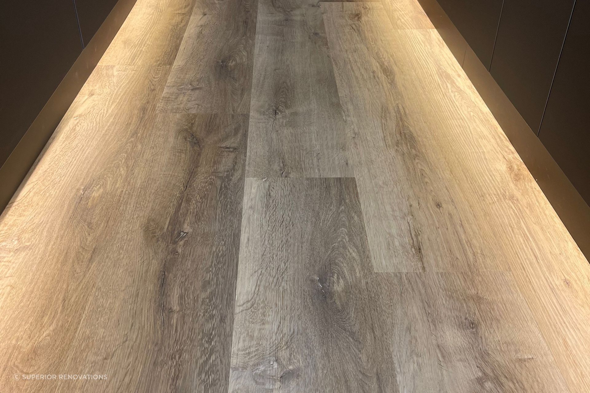 Neptune SPC flooring in our Kitchen showroom in Auckland