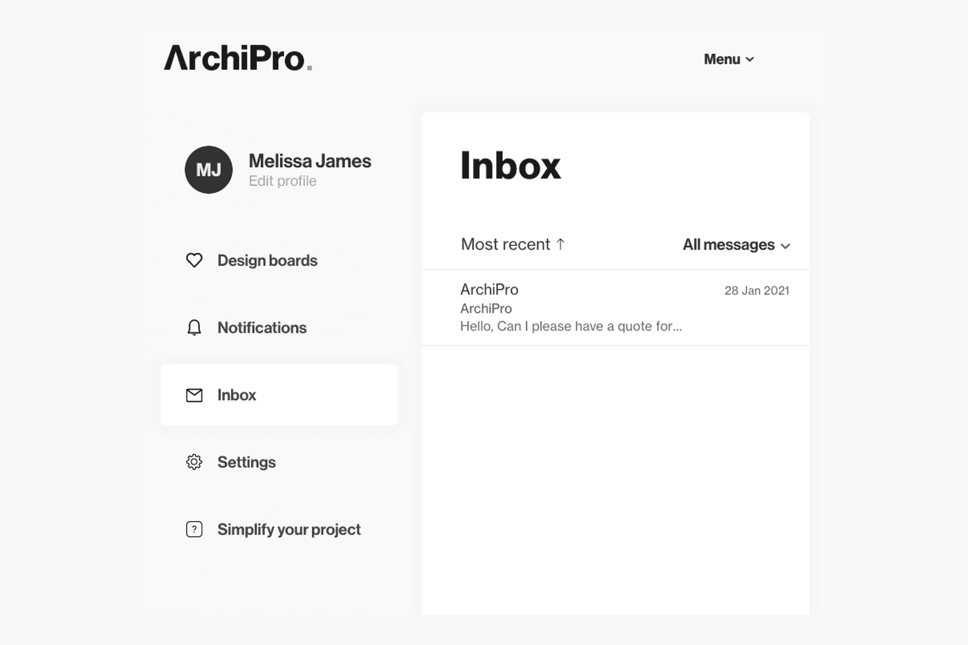 New Feature - Enquiries Inbox