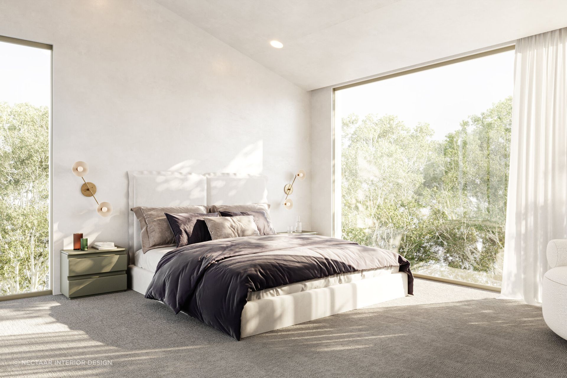 Investing in pillows can pay off in more ways than one, beautifully demonstrated in this home in Williamstown