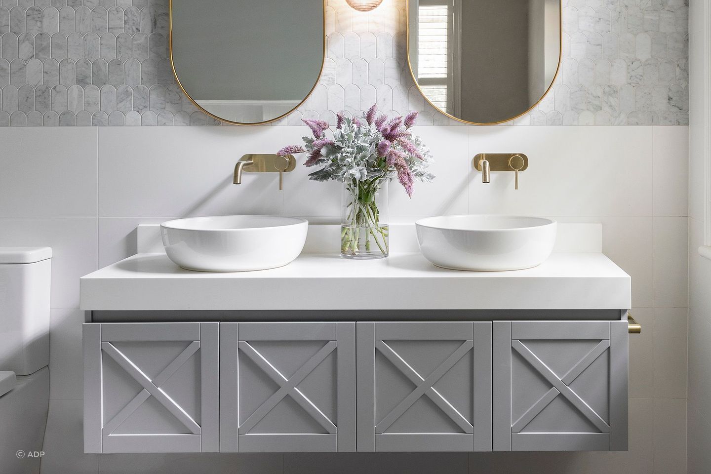 Double bathroom vanities are perfect for larger bathrooms
