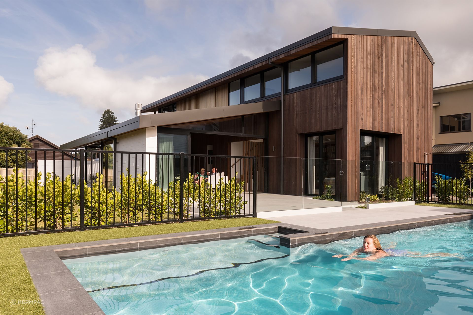 Timber cladding comes in a variety of species and can be either painted or stained.