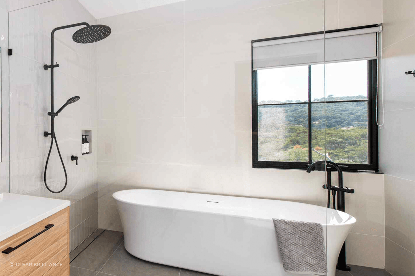 A frameless shower screen is a stylish option for bath and shower areas. Featured Product: Frameless Glass Shower Screen - Clear Brilliance