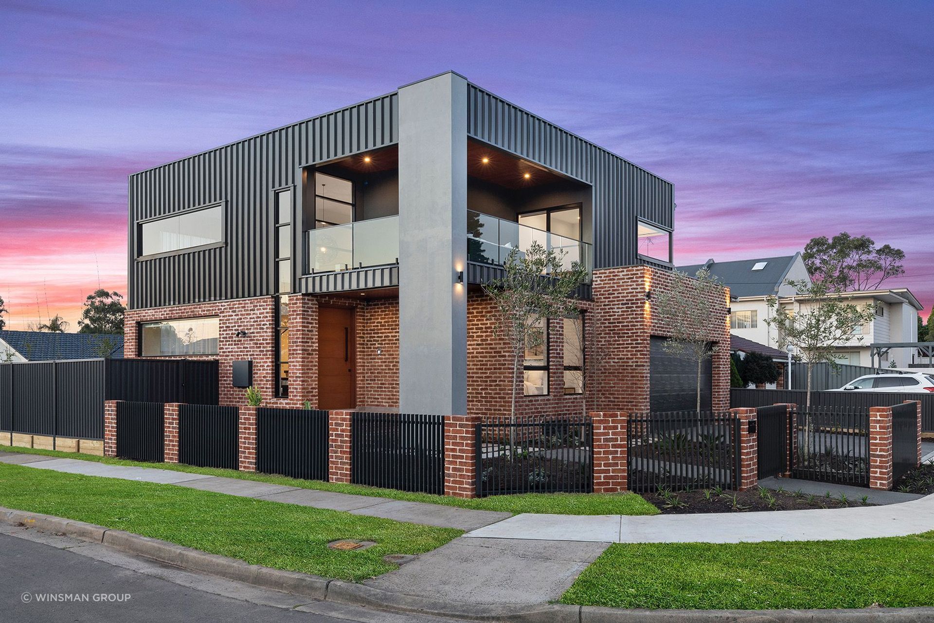 Face bricks make up the exterior of this fine property in Chipping Norton, Sydney. Featured project: Sammut by Winsman Group